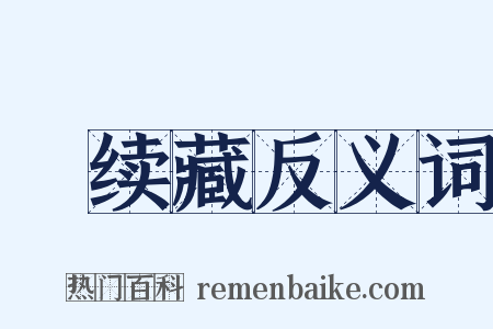 卍续藏反义词是什么意思的图片